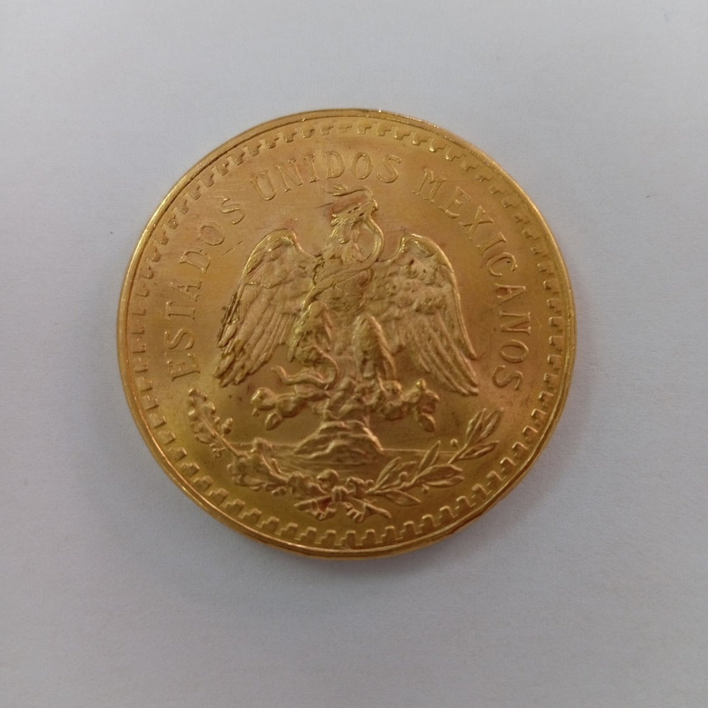 K1 41,60 GRMS - DTO. 0,00 GRMS - 21 K - AVALÚO 76003,20 * IDENTIFICACIÓN  MONEDA NOMINATIVA * MONEDAS PESOS  50 PESOS (SEMINUEVO)