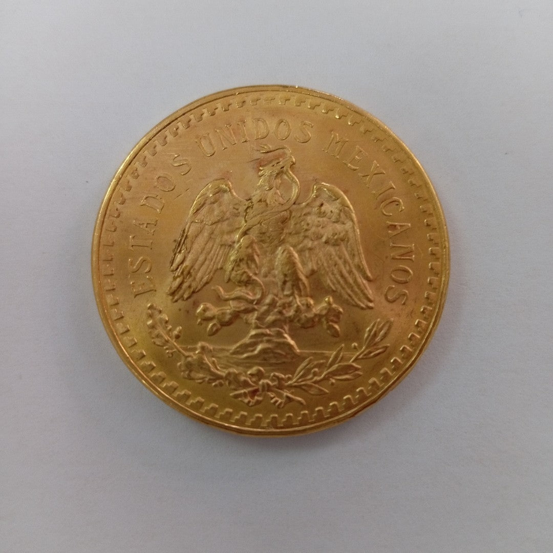 K1 41,60 GRMS - DTO. 0,00 GRMS - 21 K - AVALÚO 76003,20 * IDENTIFICACIÓN  MONEDA NOMINATIVA * MONEDAS PESOS  50 PESOS (SEMINUEVO)