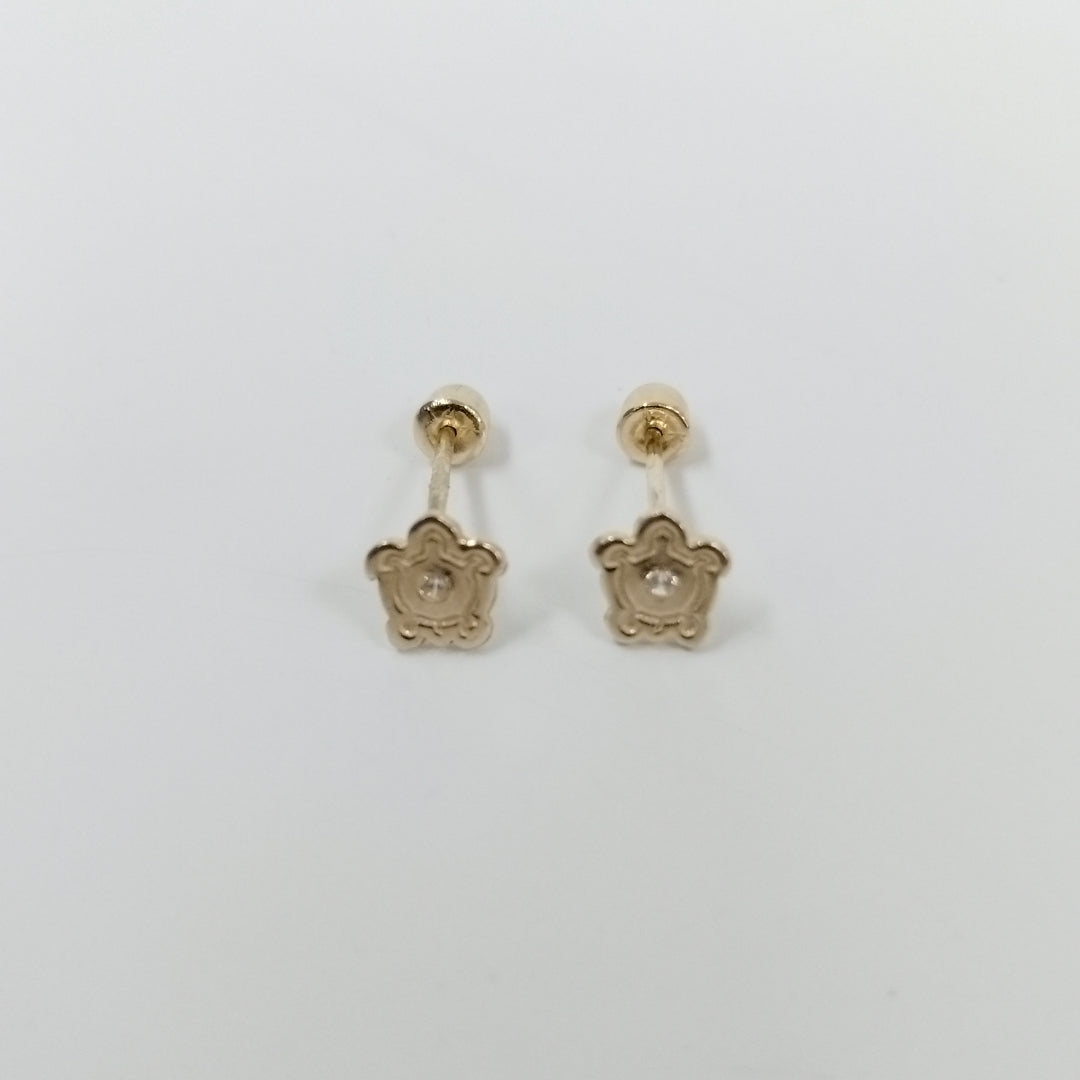 BROQUELES ORO 14K 1 (NUEVO)