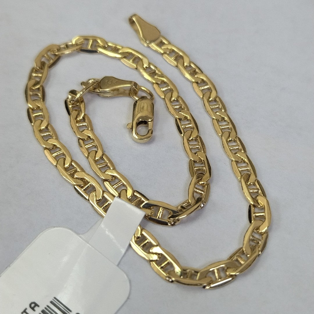 PULSERAS CABALLERO GUCCHI ORO 14K 4.4 (NUEVO)