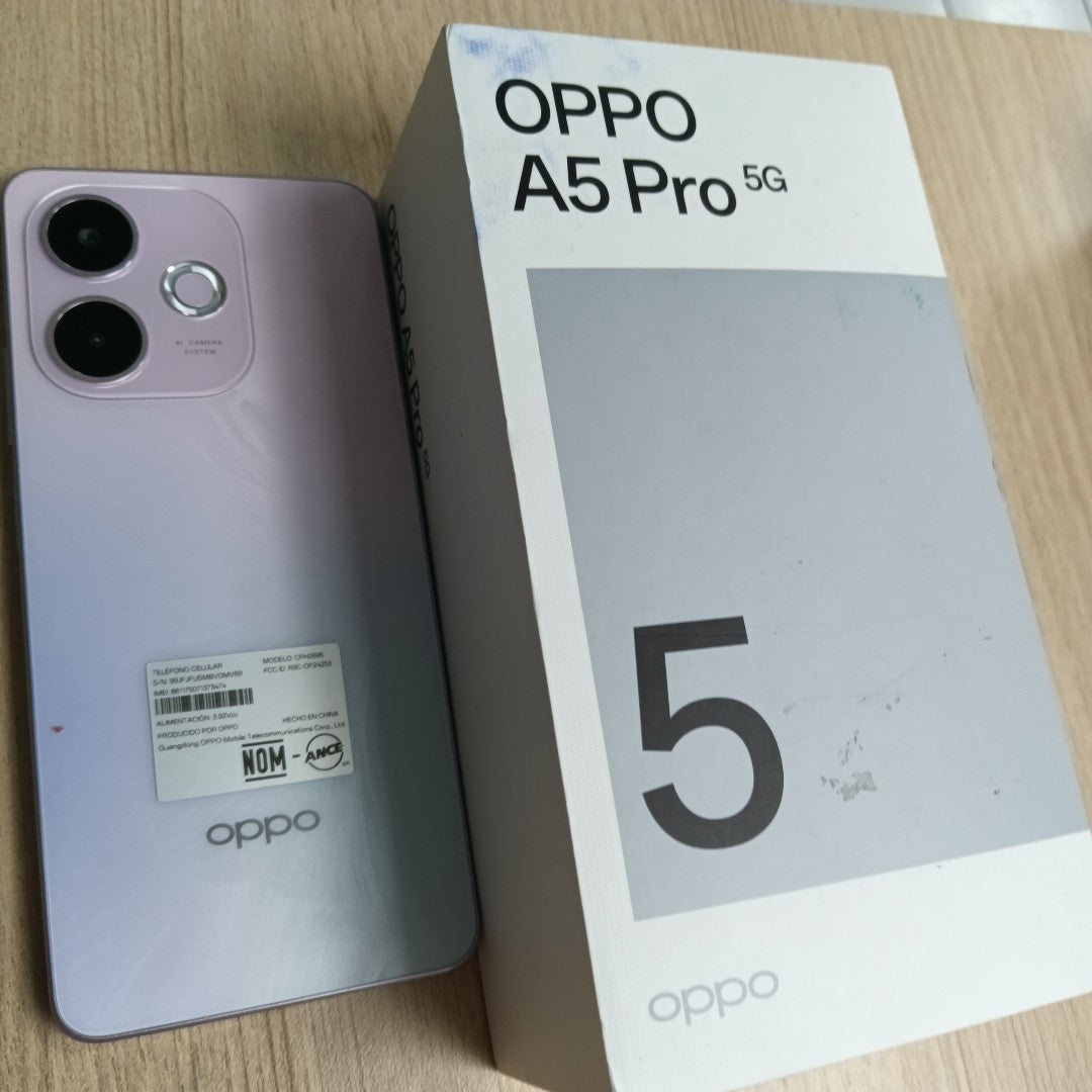 CELULAR OPPO  A5 PRO 5G CPH2695 (2025) 256 GB 8 GB RAM (SEMINUEVO)