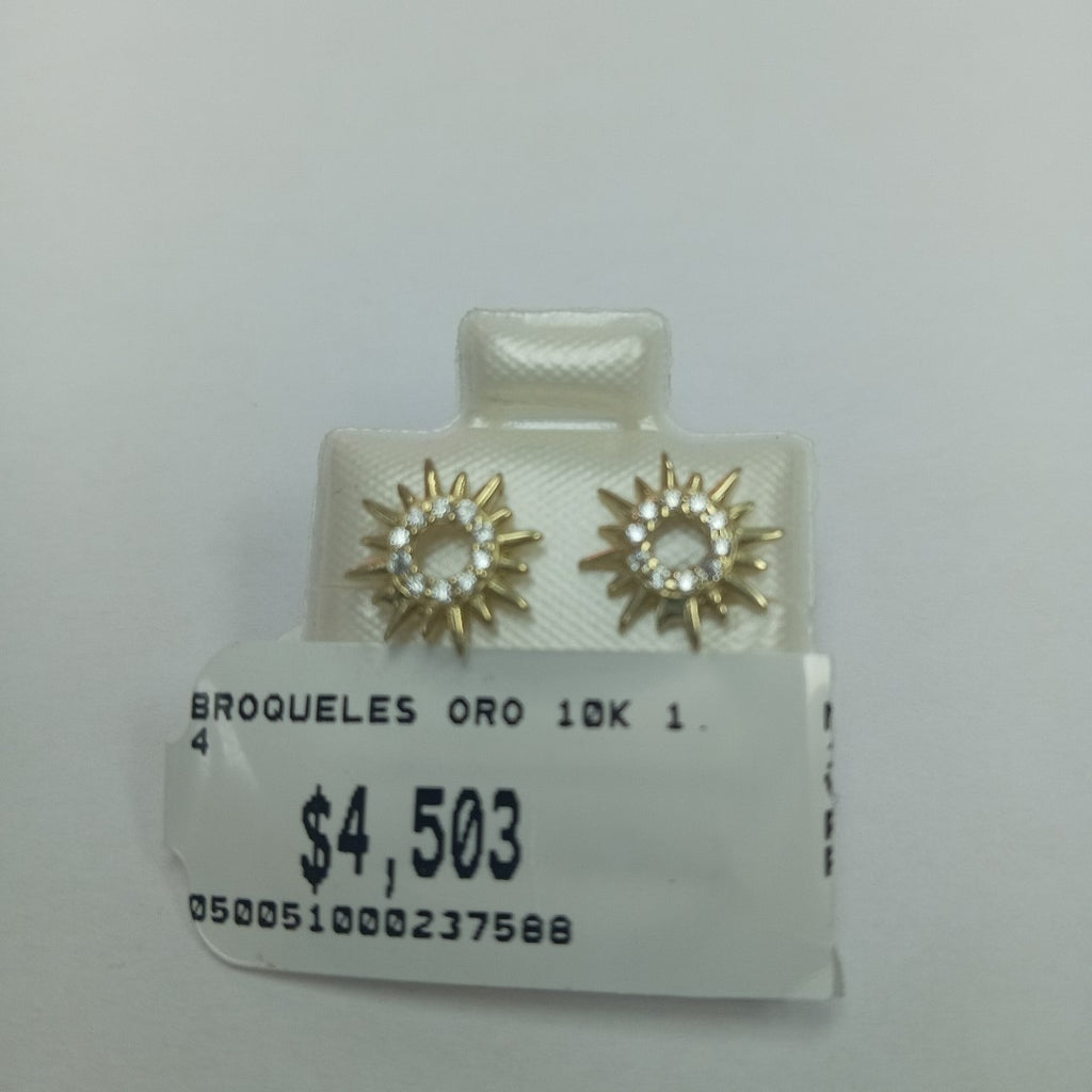 BROQUELES ORO 10K 1.4 (NUEVO)