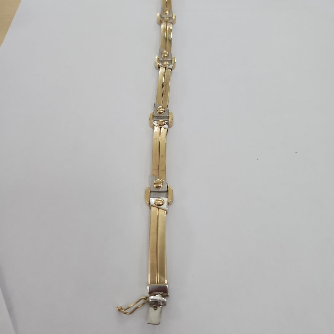 PULSERAS CABALLERO ORO 14K 19.7 (NUEVO)