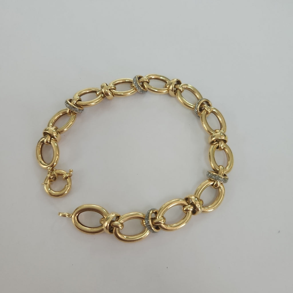 PULSERAS DAMA ORO 14K 9.5 (NUEVO)