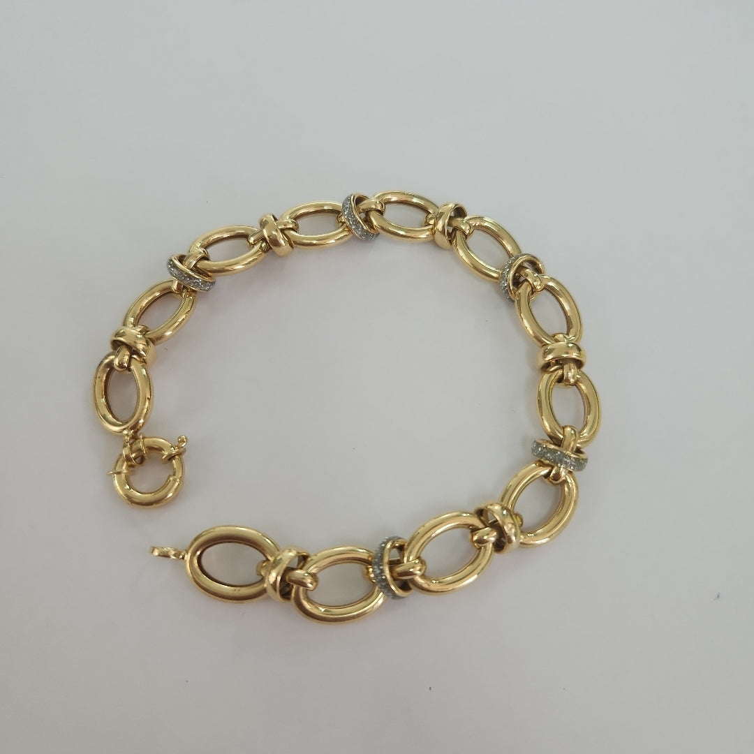 PULSERAS DAMA ORO 14K 9.5 (NUEVO)