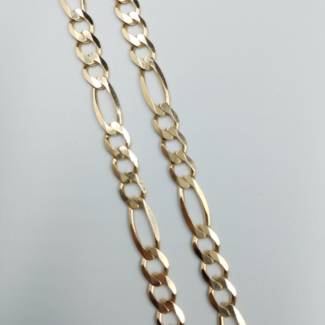 CADENAS CARTIER 3*1 AMARILLA ORO 14K 40.5 (NUEVO)