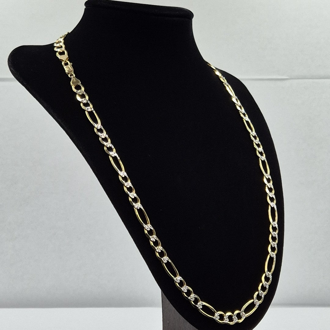 CADENAS CARTIER 3*1 DIAMANTADA ORO 14K 47.6 (NUEVO)