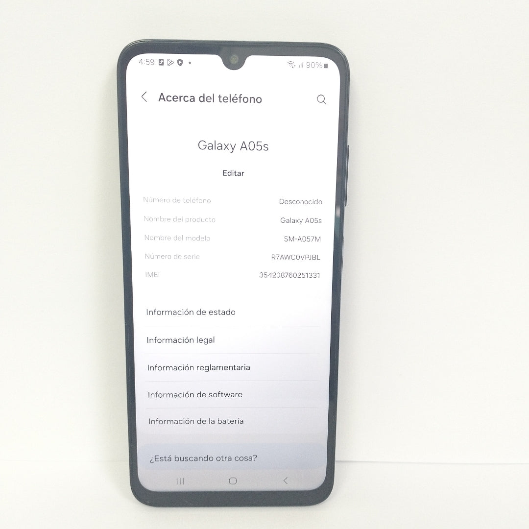 CELULAR SAMSUNG GALAXY A05S SM-A057M (2023) 128 GB 4 GB RAM (SEMINUEVO)