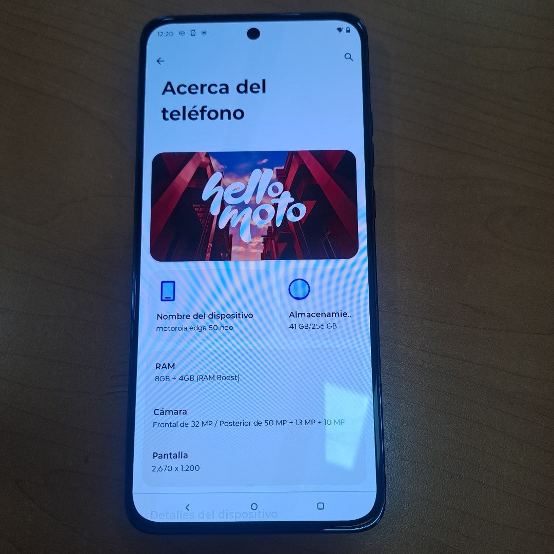 CELULAR MOTOROLA EDGE 50 NEO XT2409-2 (2024) 256 GB 8 GB RAM (SEMINUEVO)