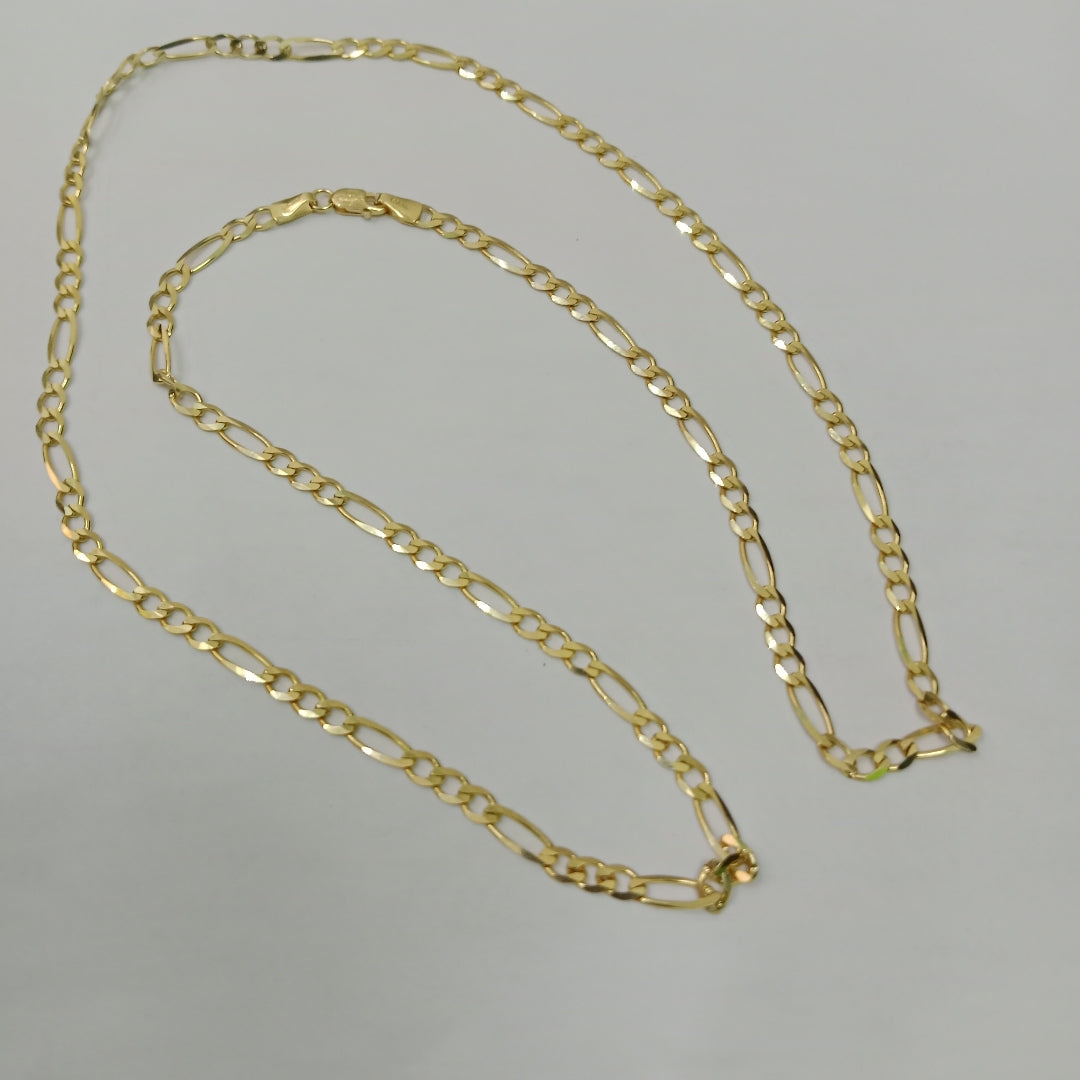 CADENAS CARTIER 3*1 AMARILLA ORO 14K 8.3 (NUEVO)