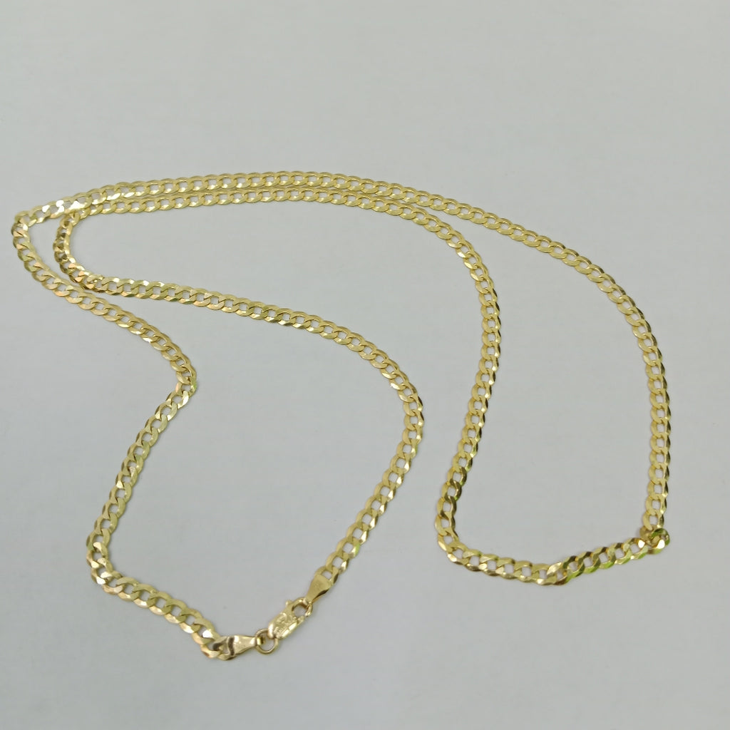 CADENAS BARBADA AMARILLA ORO 14K 7.4 (NUEVO)