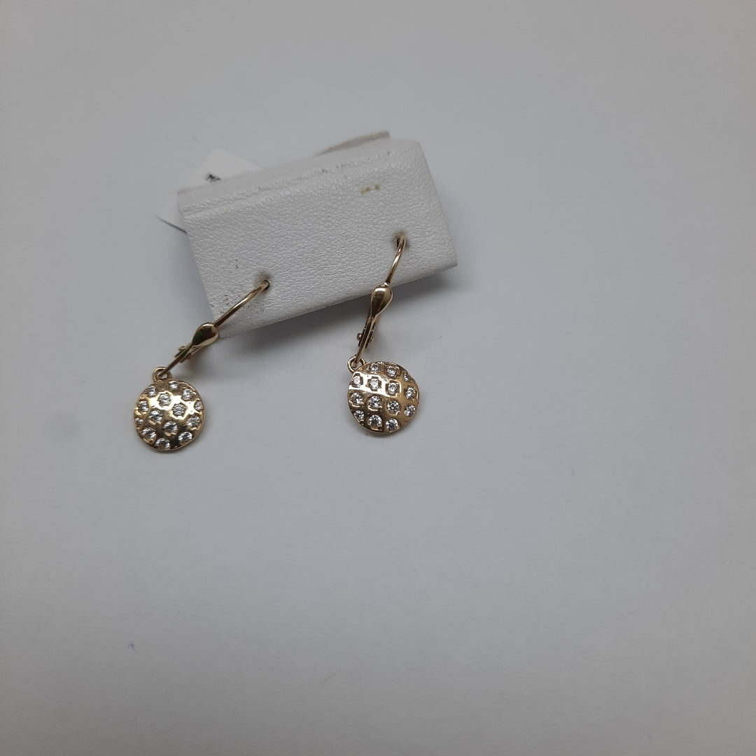 BROQUELES ORO 14K 2.4 (NUEVO)