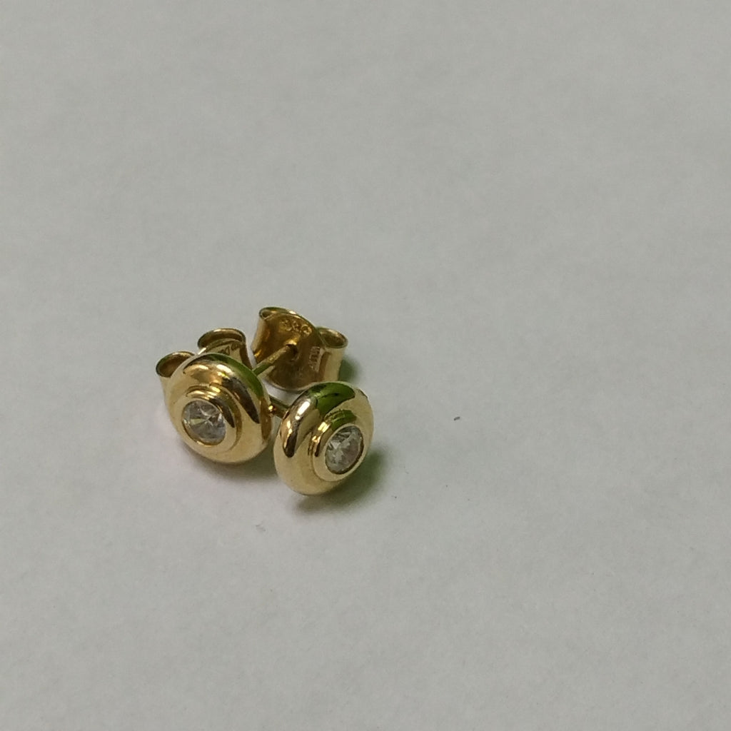 BROQUELES ORO 14K 1.2 (NUEVO)