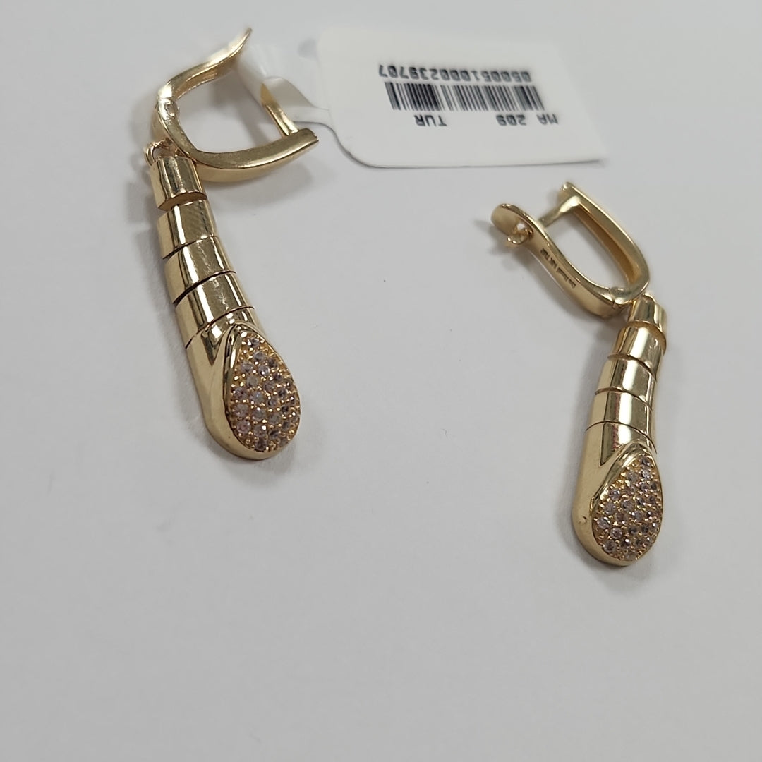 BROQUELES ORO 14K 5.8 (NUEVO)