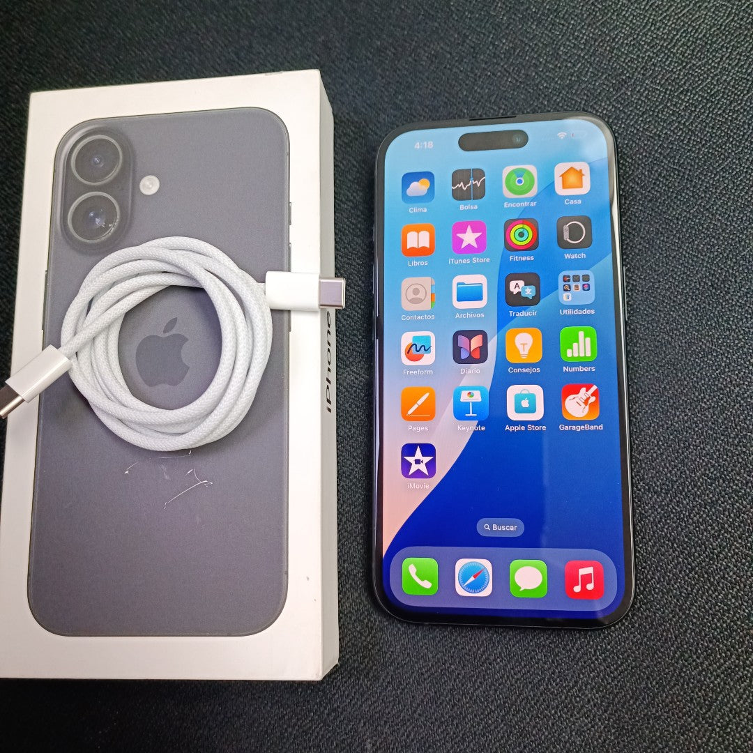 CELULAR APPLE IPHONE 16 A3286 (2024) 128 GB 8 GB RAM (SEMINUEVO)