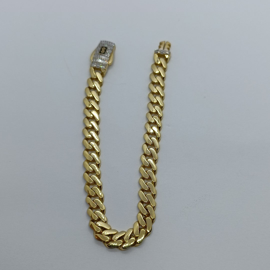 PULSERA CABALLERO MONACO ORO 14K 11.2 (NUEVO)