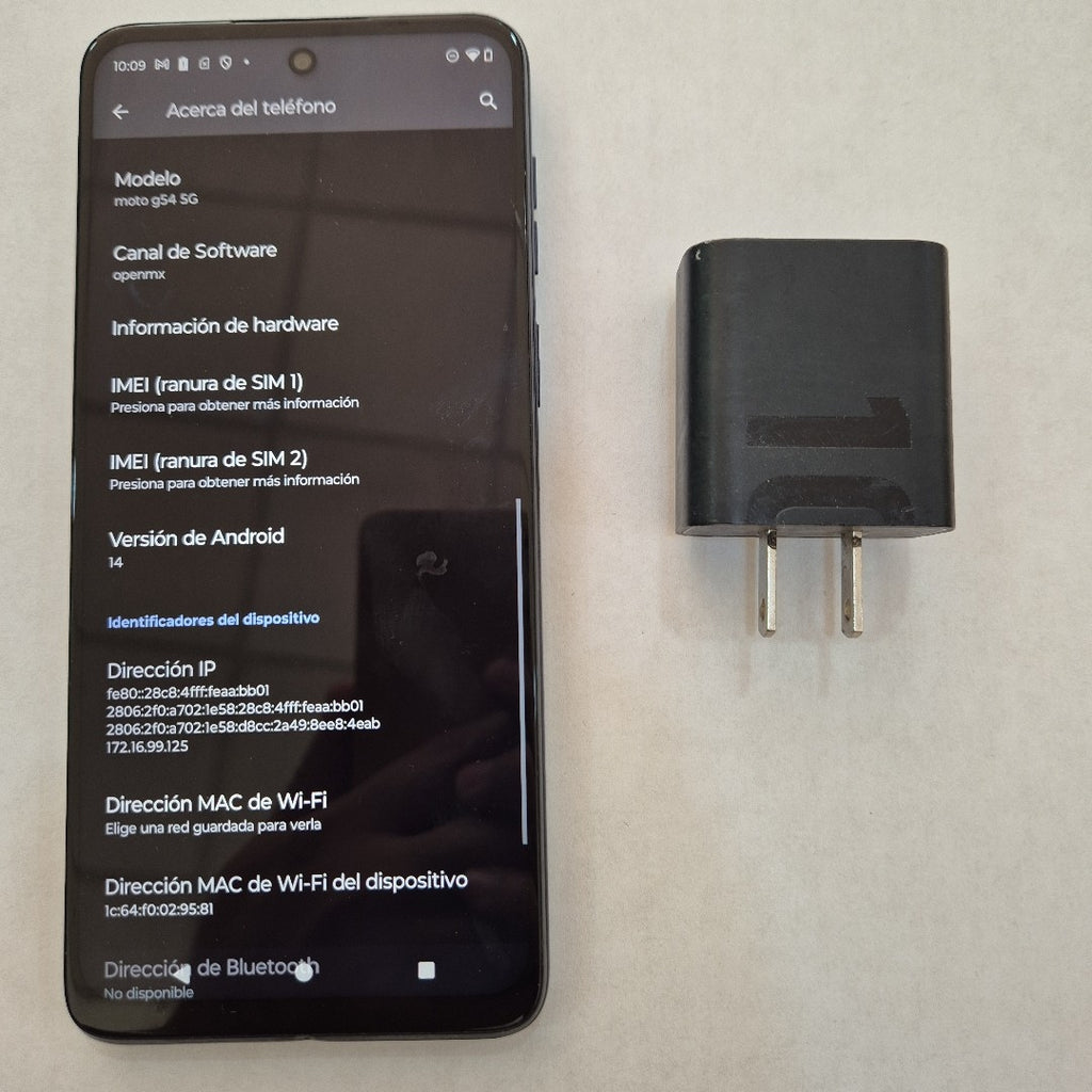 CELULAR MOTOROLA MOTO G54 5G XT2343-1 (2023) 256 GB 8 GB RAM (SEMINUEVO)