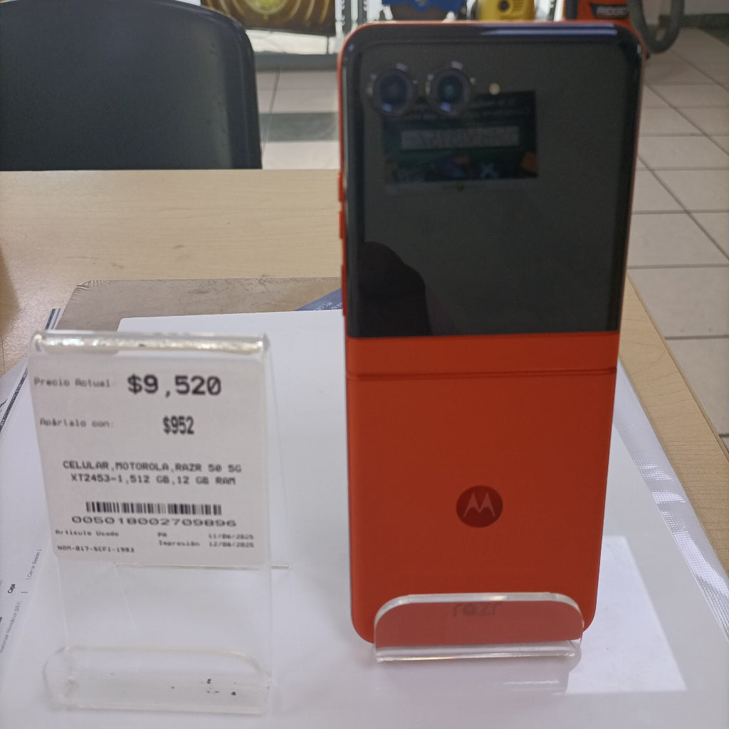 CELULAR MOTOROLA RAZR 50 5G XT2453-1 512 GB 12 GB RAM (SEMINUEVO)