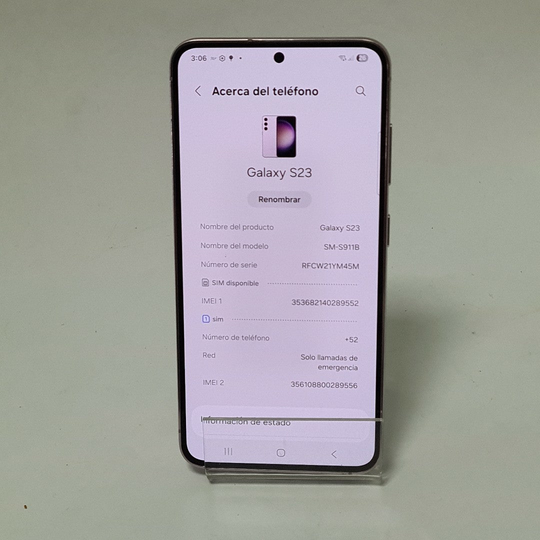CELULAR SAMSUNG GALAXY S23 SM-S911B 256 GB 8 GB RAM (SEMINUEVO)