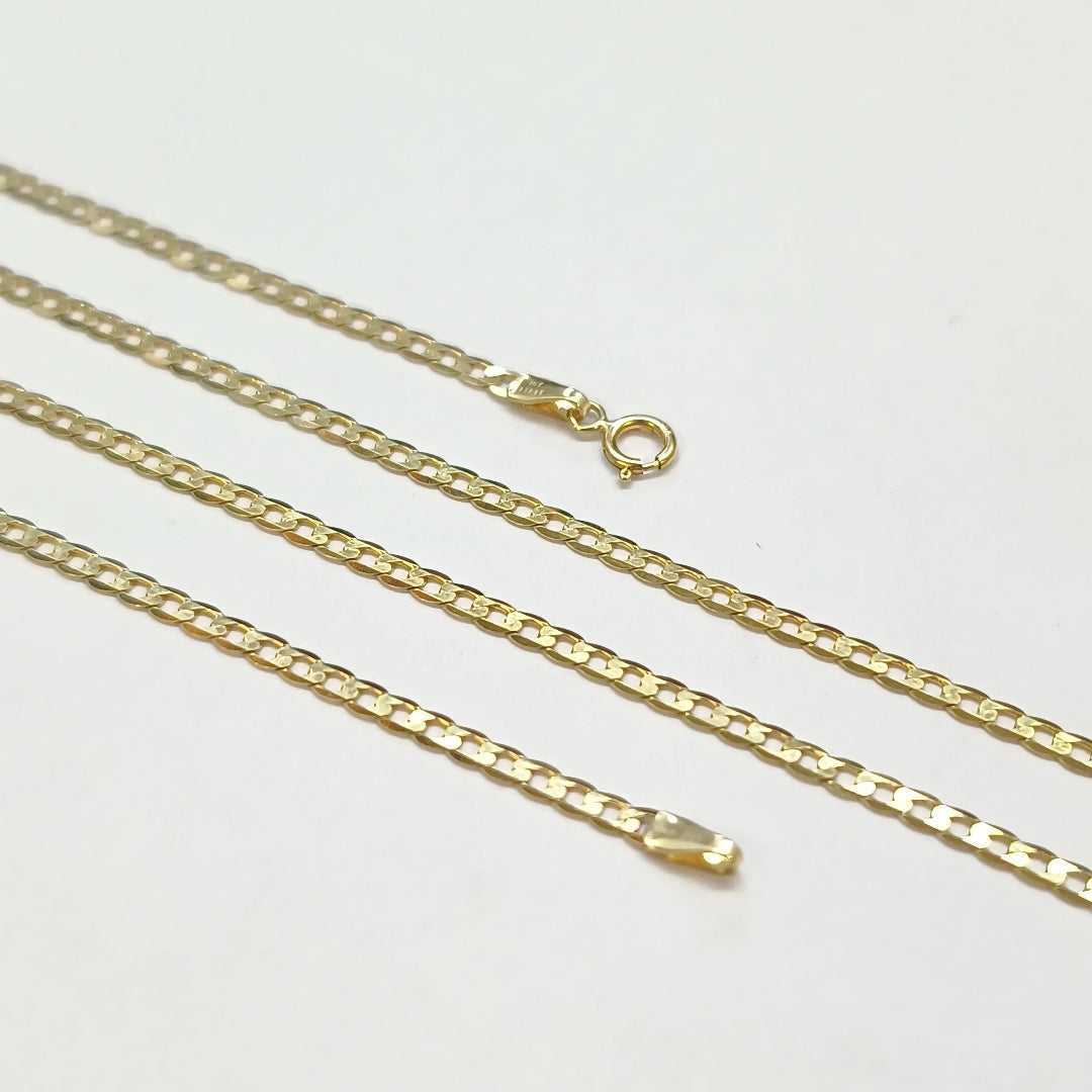 CADENAS BARBADA AMARILLA ORO 10K 3.2 (NUEVO)