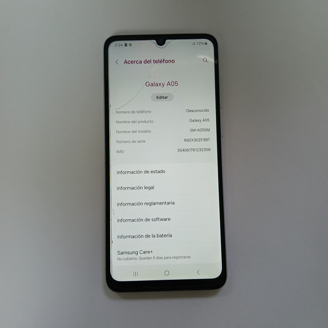 CELULAR SAMSUNG GALAXY A05 SM-A055M (2023) 64 GB 4 GB RAM (SEMINUEVO)