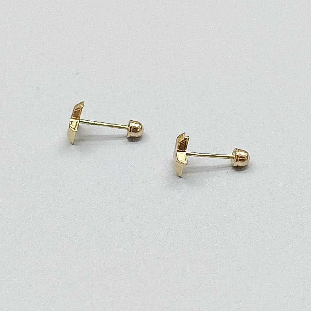 BROQUELES ORO 14K 1 (NUEVO)