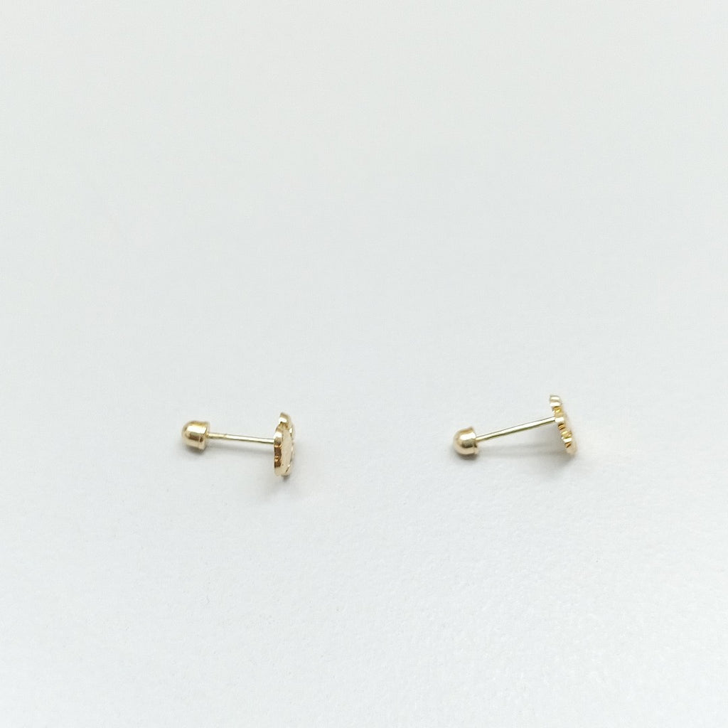 BROQUELES ORO 14K 1 (NUEVO)