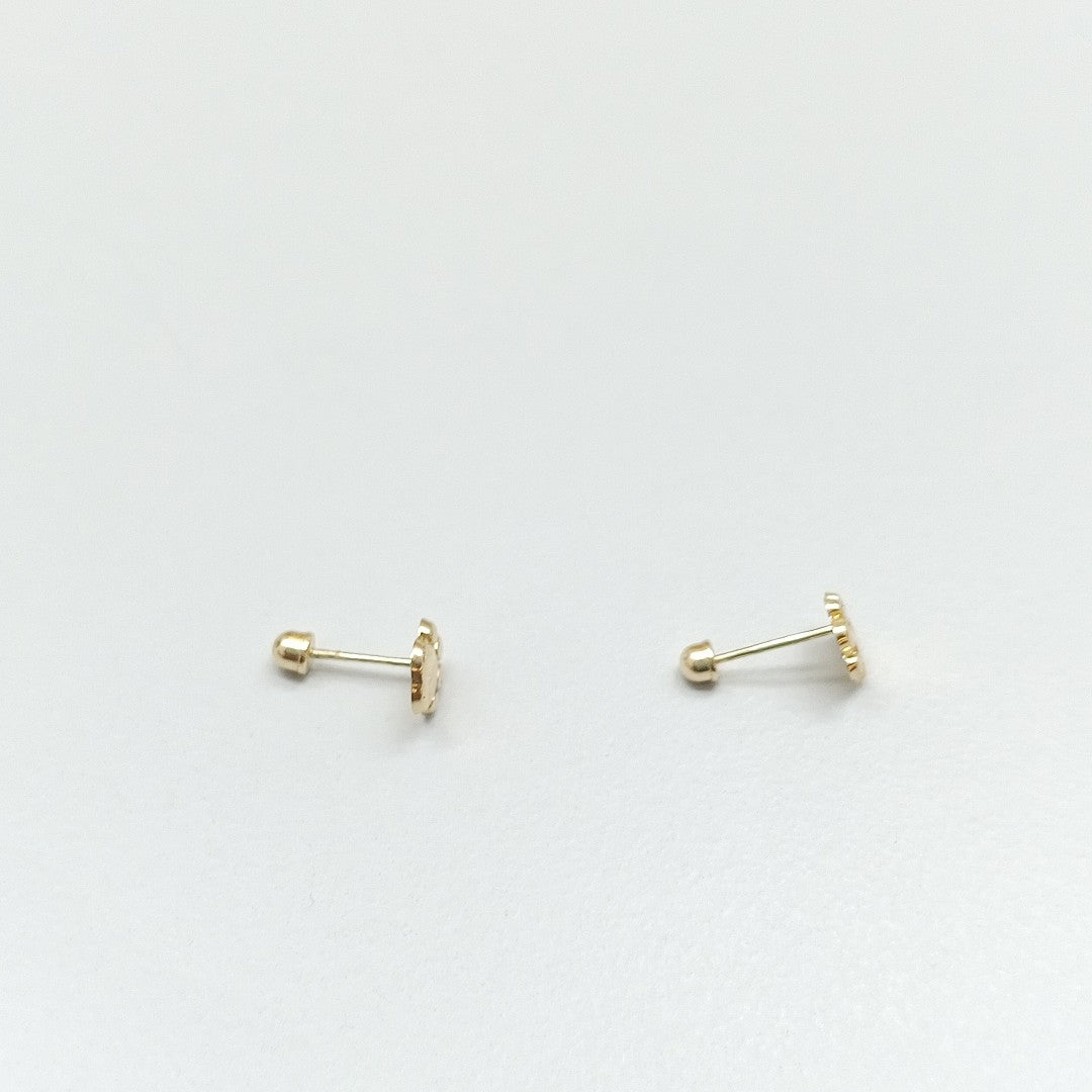 BROQUELES ORO 14K 1 (NUEVO)