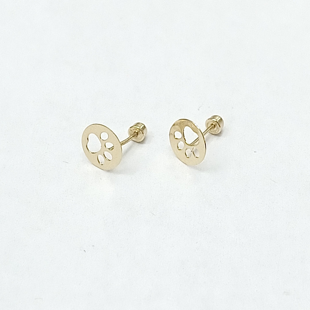 BROQUELES ORO 14K 1 (NUEVO)
