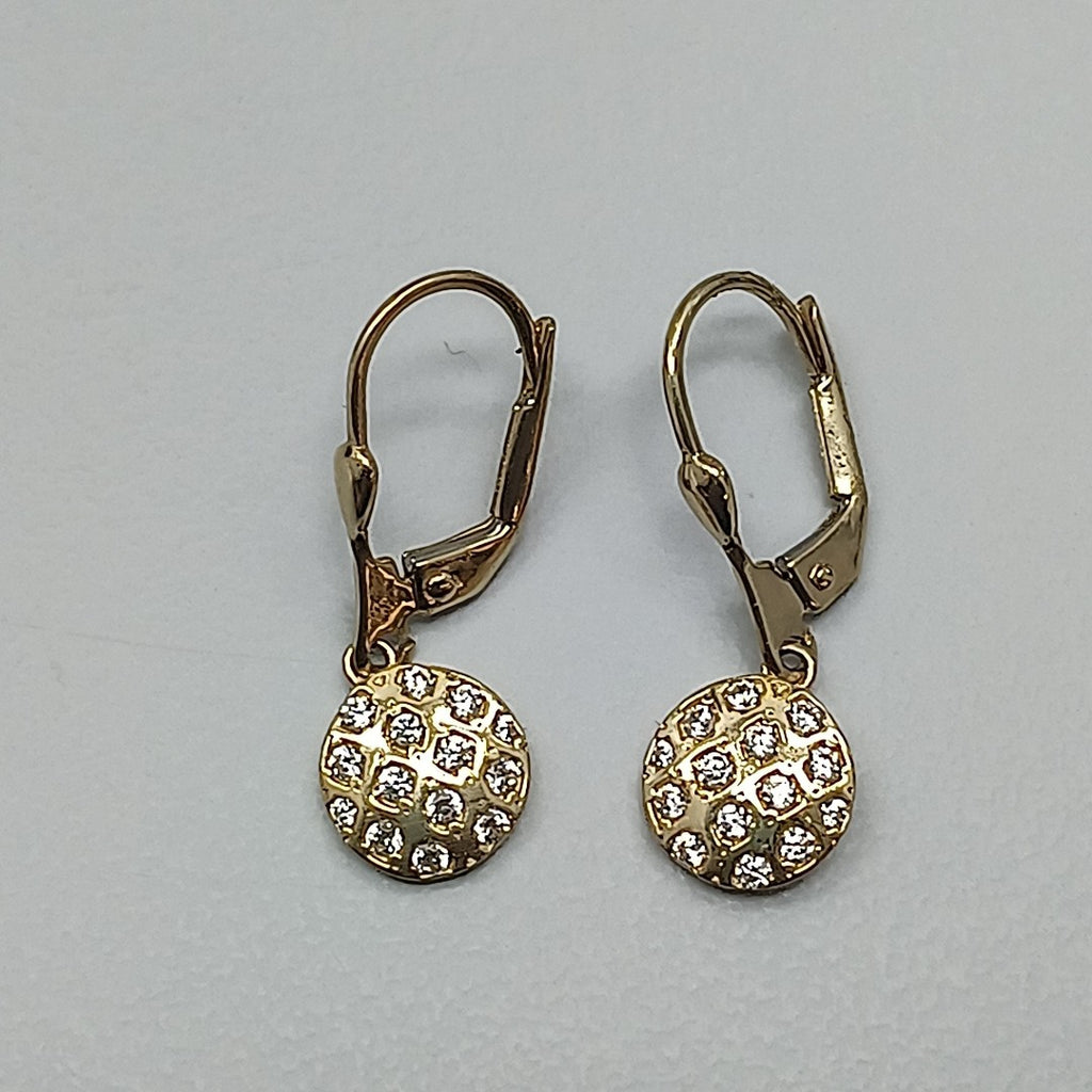 BROQUELES ORO 14K 2.3 (NUEVO)