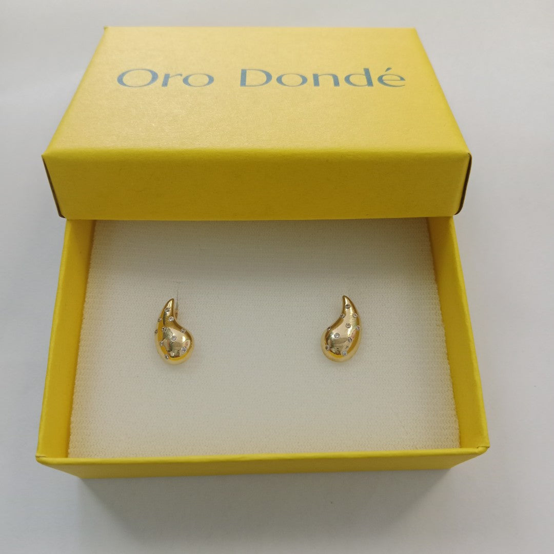 BROQUELES ORO 14K 2 (NUEVO)