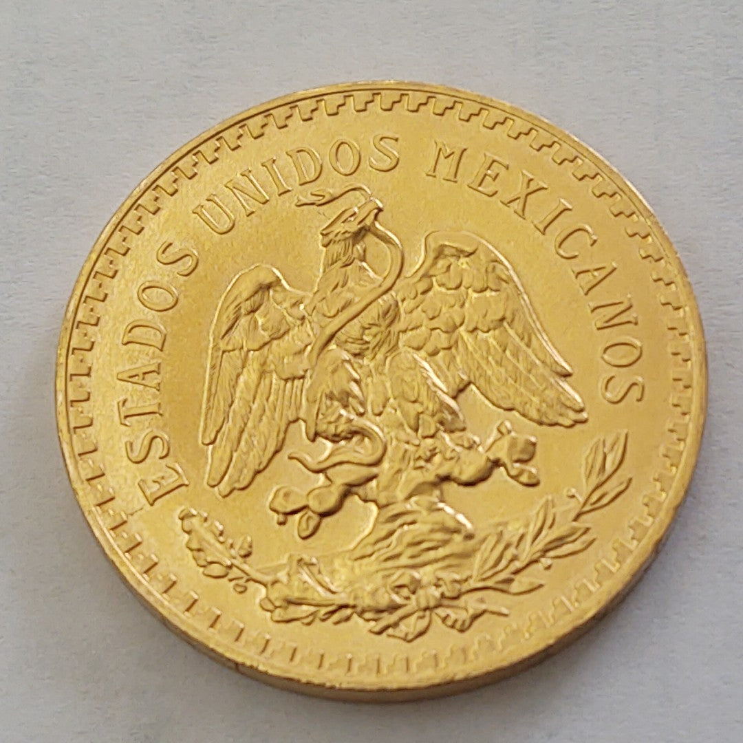 K1 41,60 GRMS - DTO. 0,00 GRMS - 21 K - AVALÚO 80496,00 * IDENTIFICACIÓN  MONEDA NOMINATIVA * MONEDAS PESOS  50 PESOS (SEMINUEVO)
