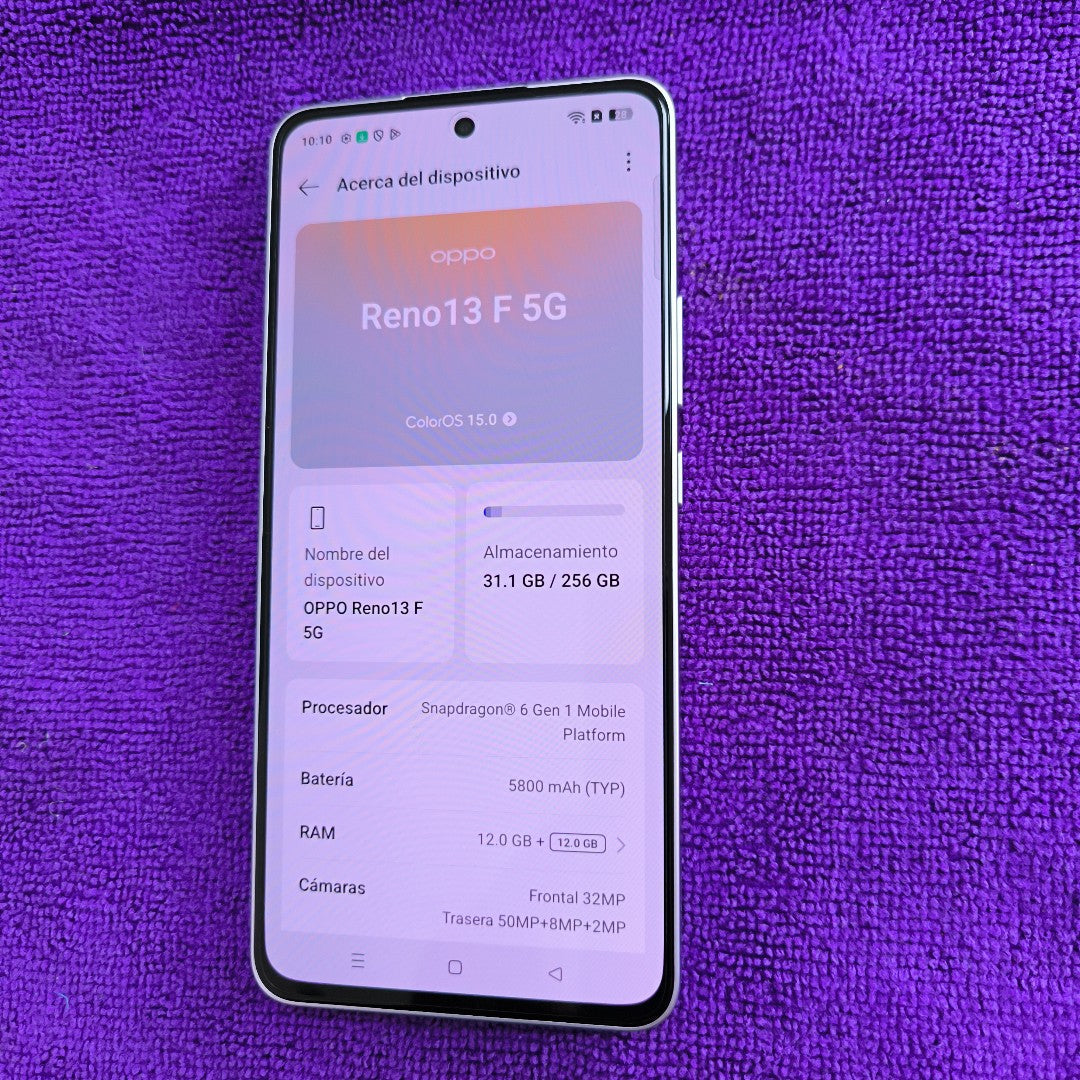 CELULAR OPPO  RENO 13F 5G CPH2699 (2025) 256 GB 12 GB RAM (SEMINUEVO)