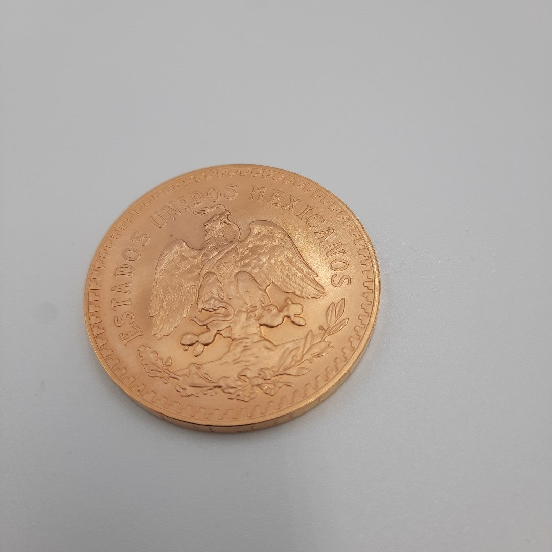 Moneda Centenario Cincuenta Pesos Oro Mexicano 21.6K