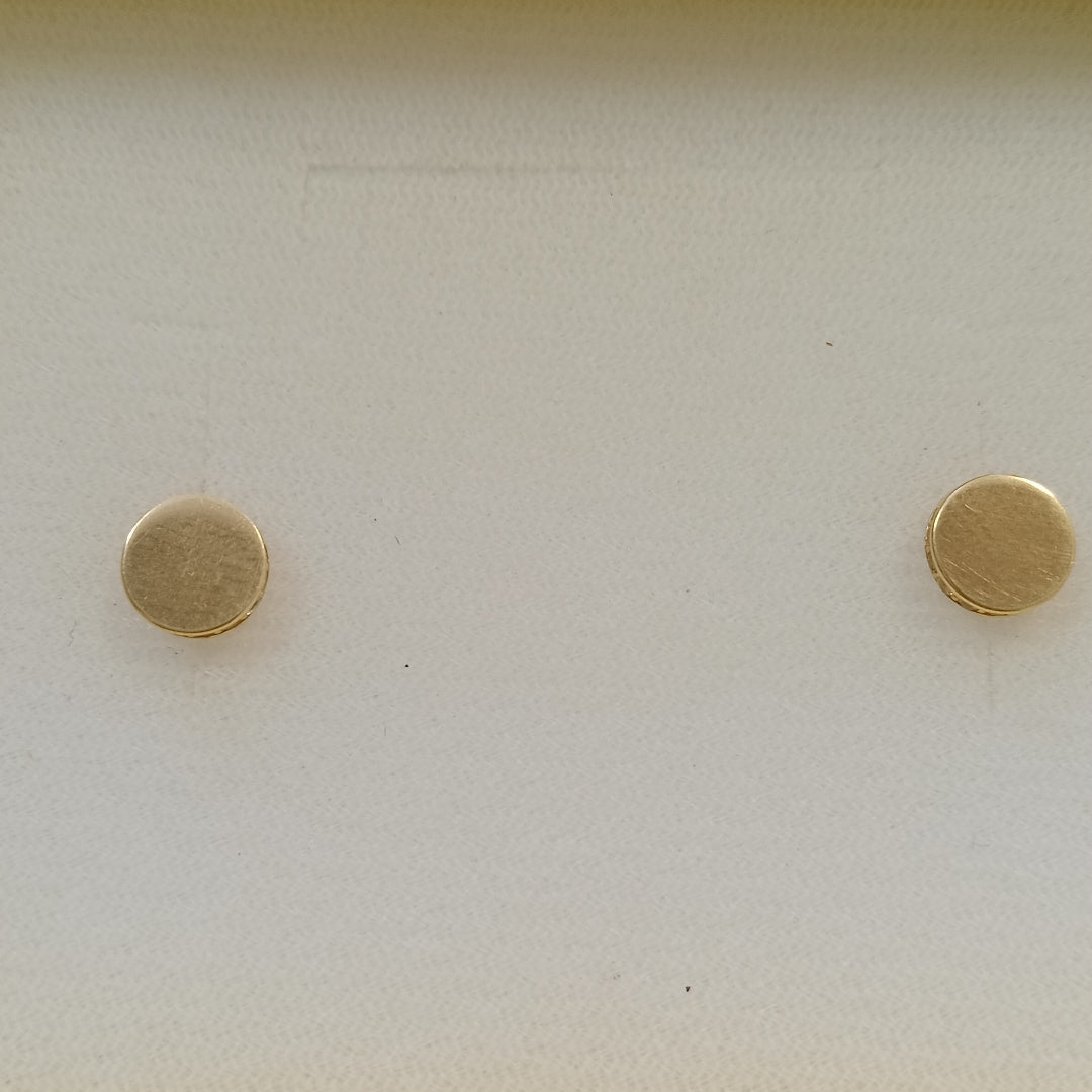 BROQUELES ORO 14K 1.5 (NUEVO)