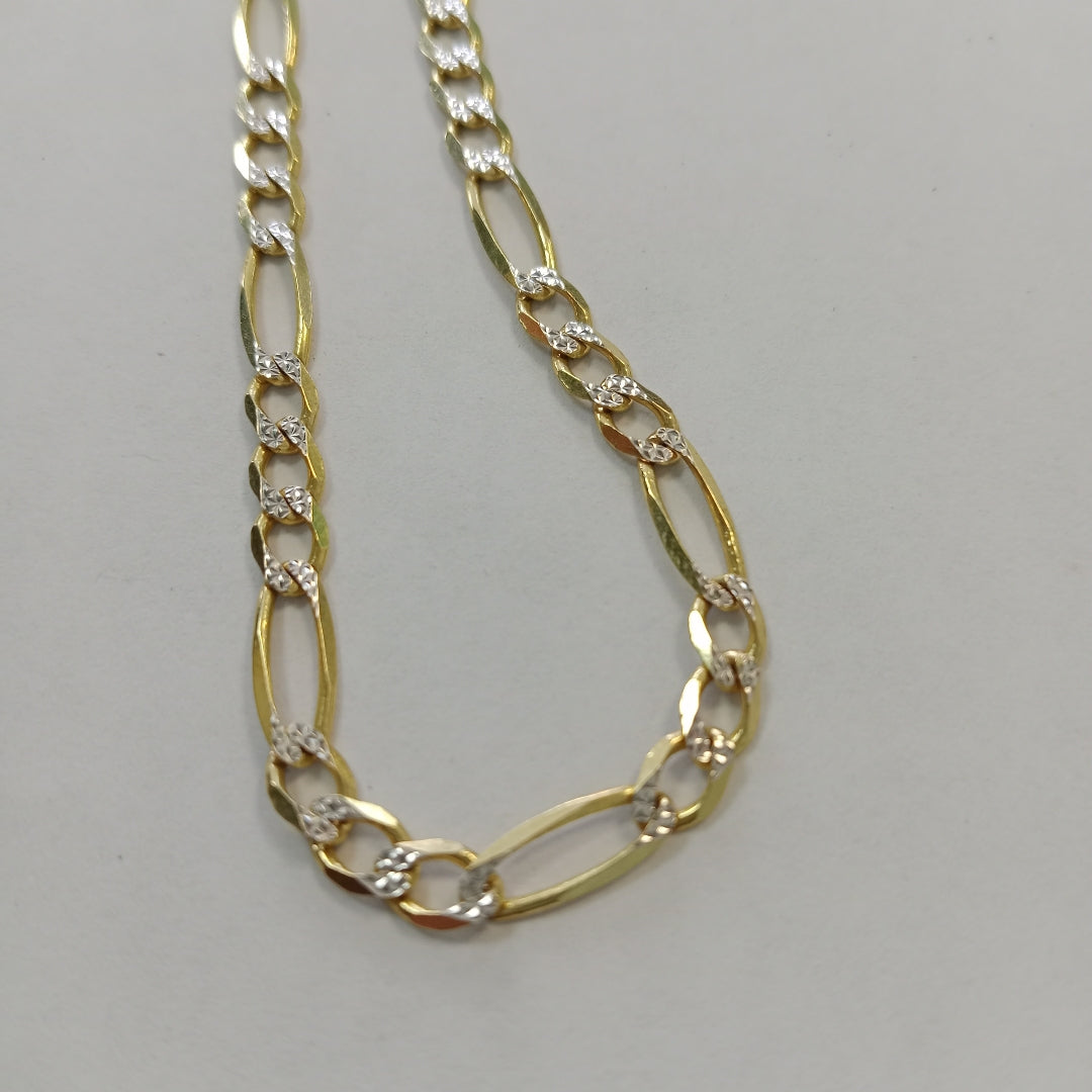 CADENAS CARTIER 3*1 DIAMANTADA ORO 10K 10 (NUEVO)