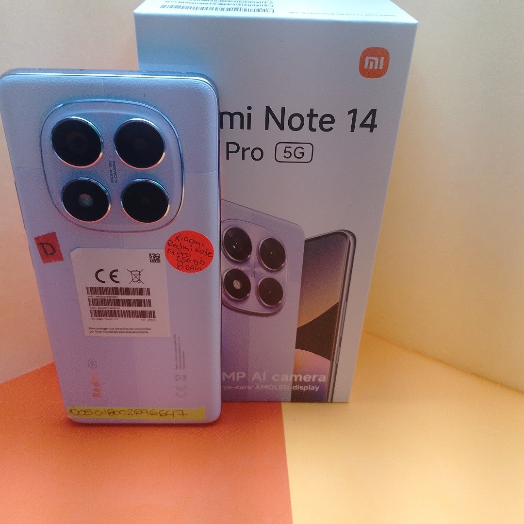 CELULAR XIAOMI REDMI NOTE 14 PRO 5G 24090RA29G (2025) 256 GB 8 GB RAM (SEMINUEVO)