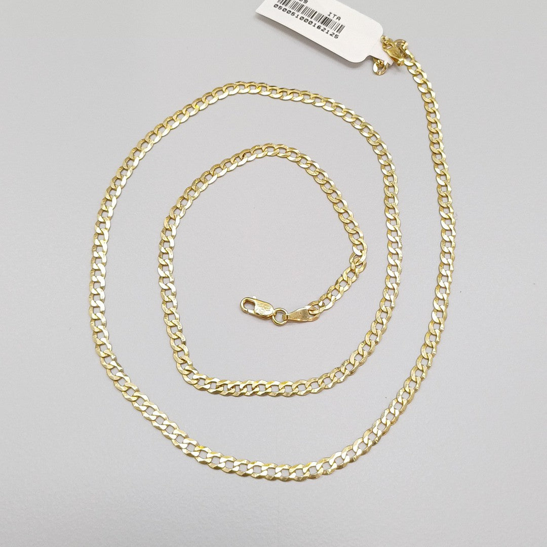 CADENAS BARBADA AMARILLA ORO 14K 6.9 (NUEVO)