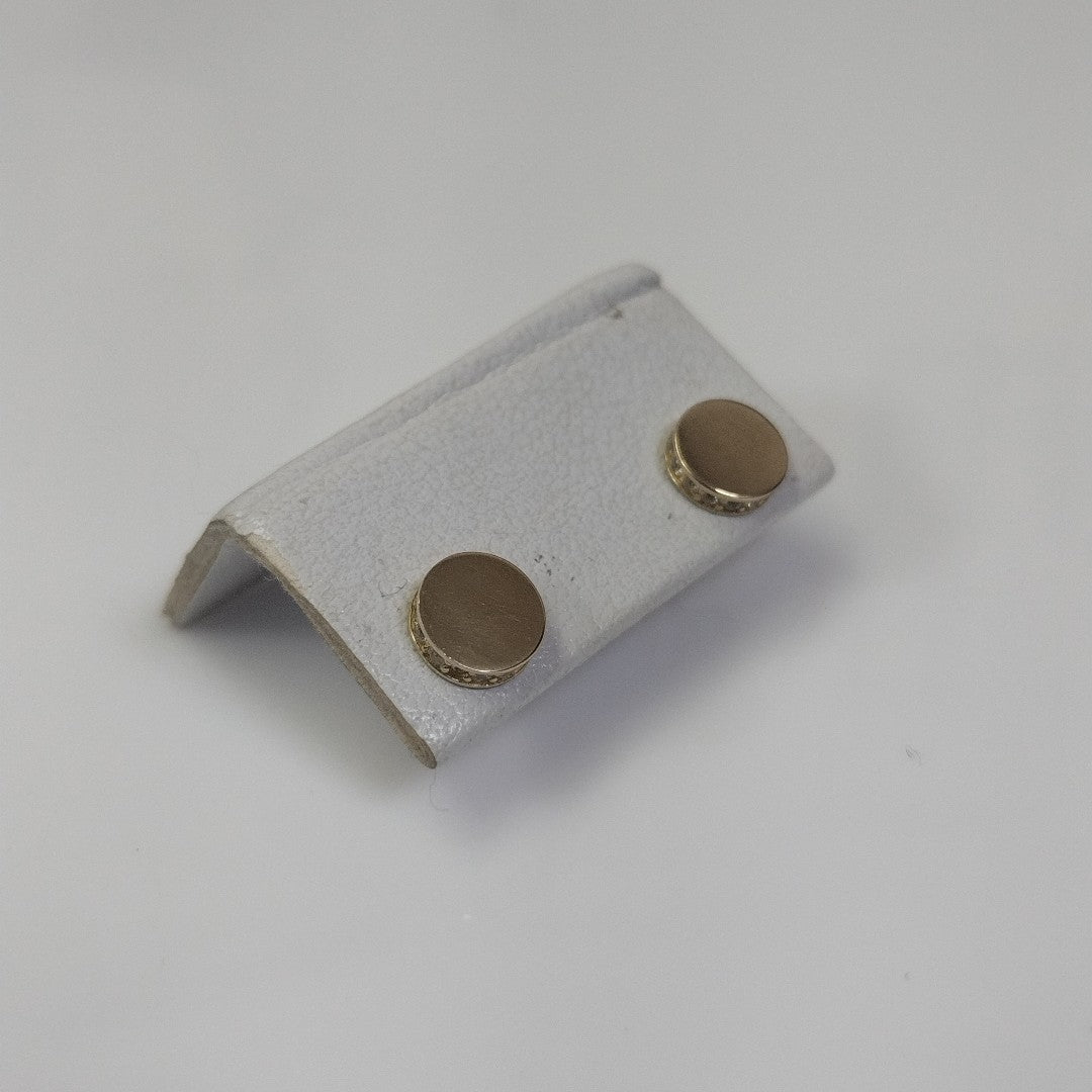 BROQUELES ORO 14K 1.5 (NUEVO)