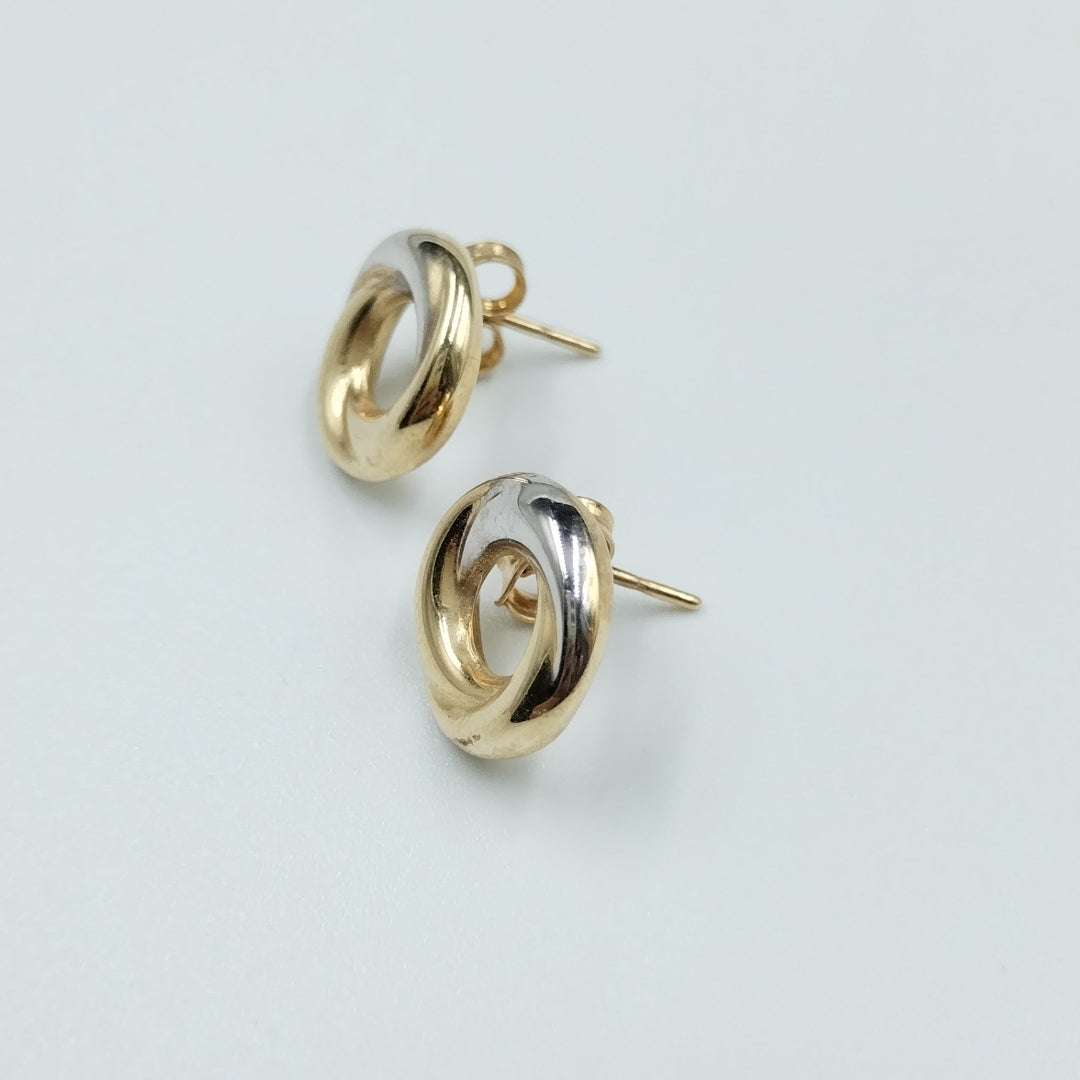 BROQUELES ORO 14K 1.5 (NUEVO)
