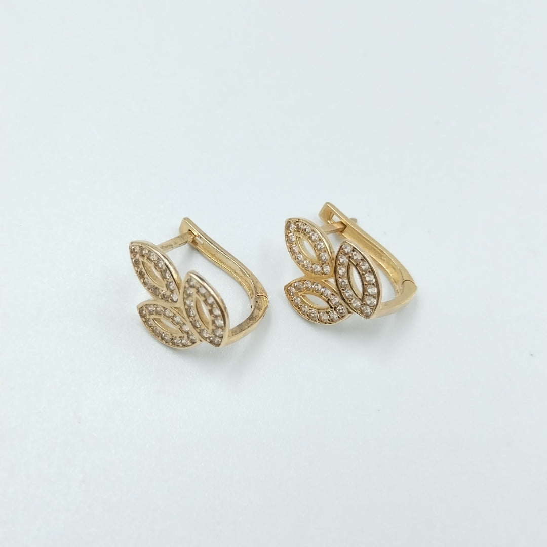 BROQUELES ORO 14K 2.4 (NUEVO)