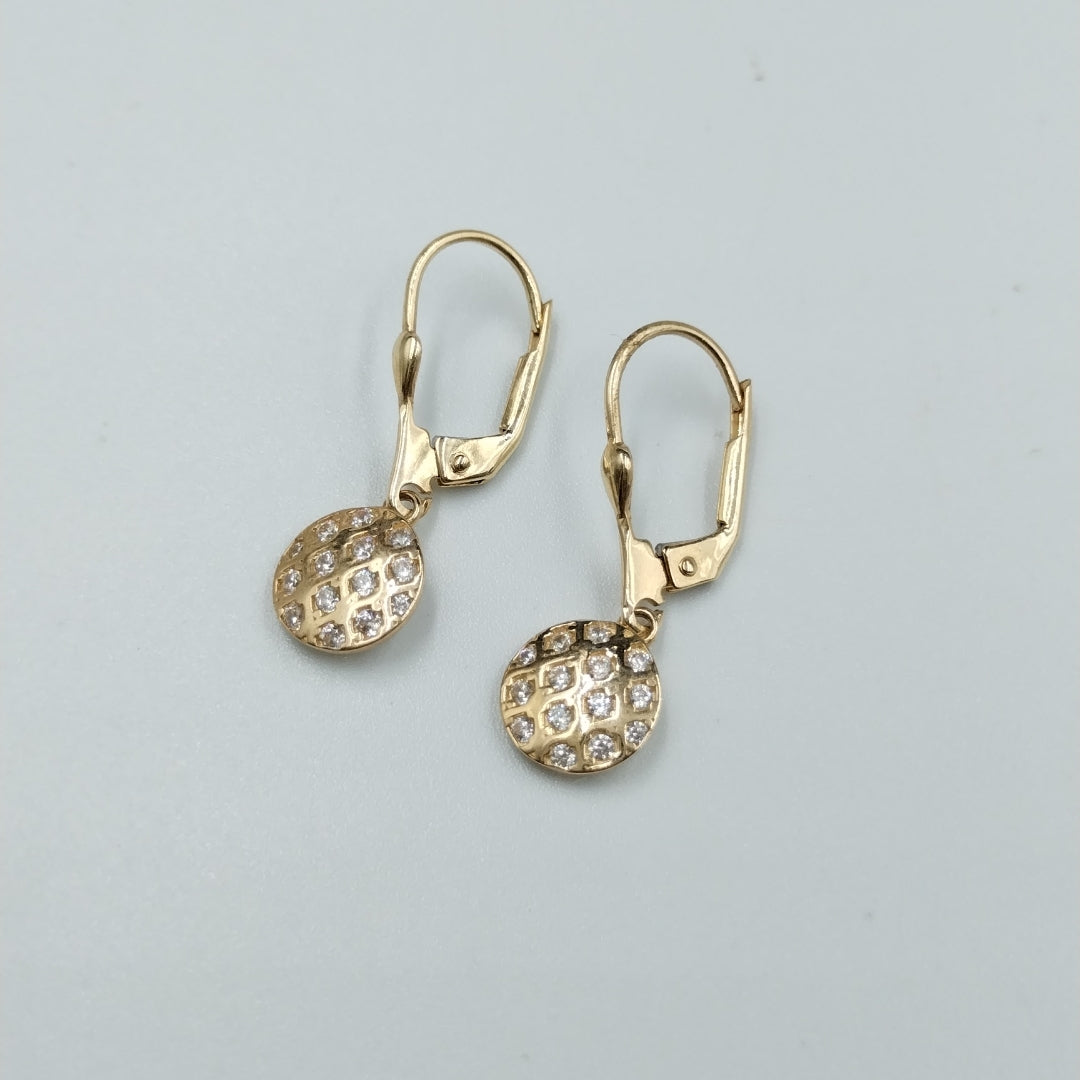 BROQUELES ORO 14K 2.4 (NUEVO)