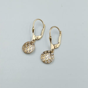 BROQUELES ORO 14K 2.4 (NUEVO)