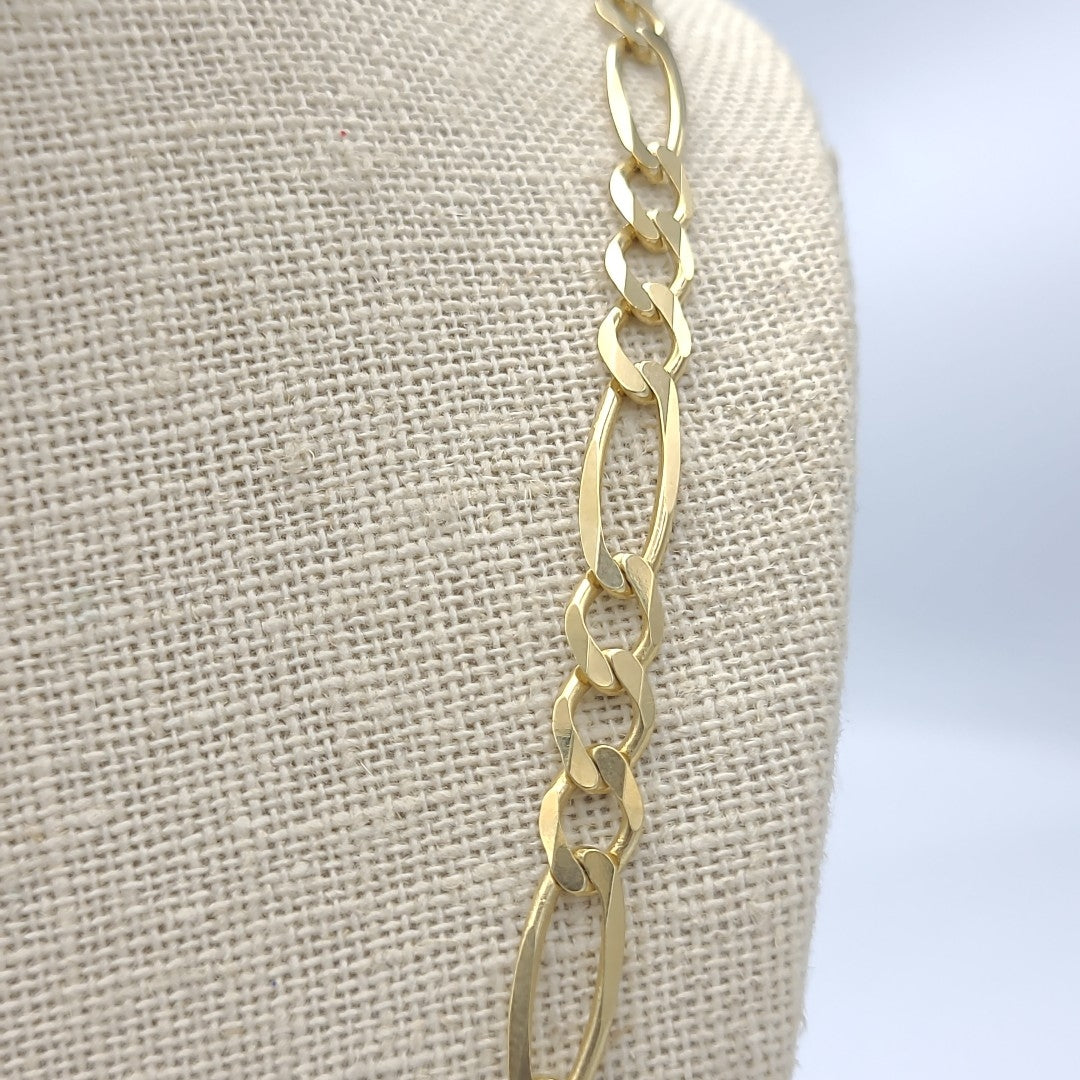 CADENAS CARTIER 3*1 AMARILLA ORO 14K 24.5 (NUEVO)