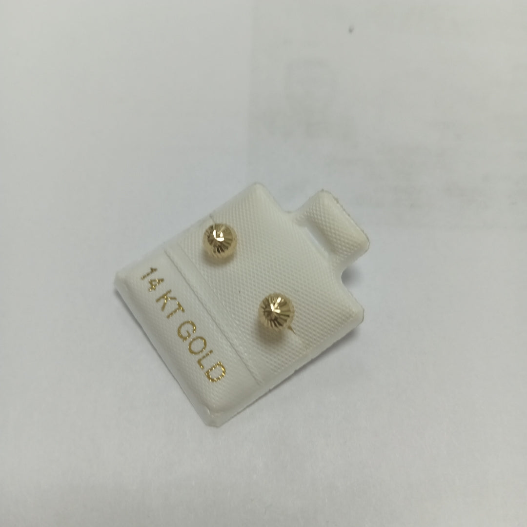 BROQUELES ORO 14K 1 (NUEVO)