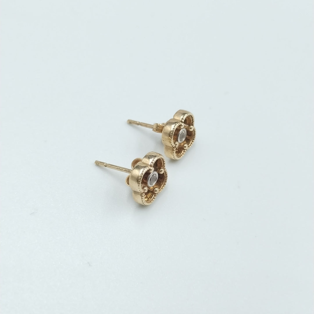 BROQUELES ORO 14K 1.7 (NUEVO)