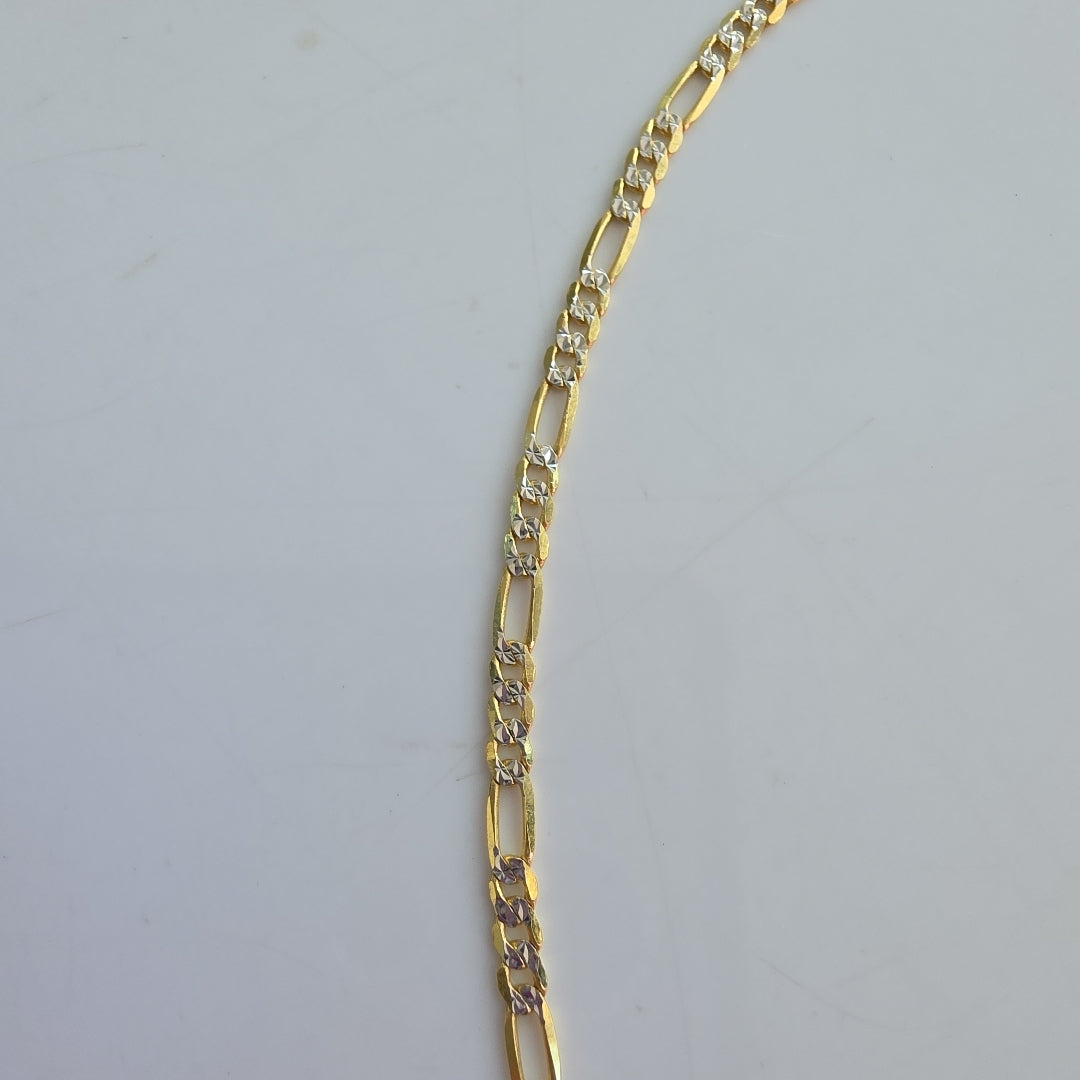 CADENAS CARTIER 3*1 DIAMANTADA ORO 14K 5.4 (NUEVO)