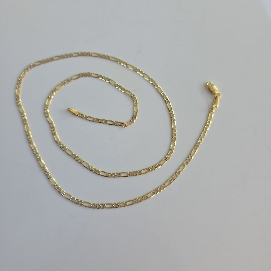 CADENAS CARTIER 3*1 DIAMANTADA ORO 14K 4.7 (NUEVO)