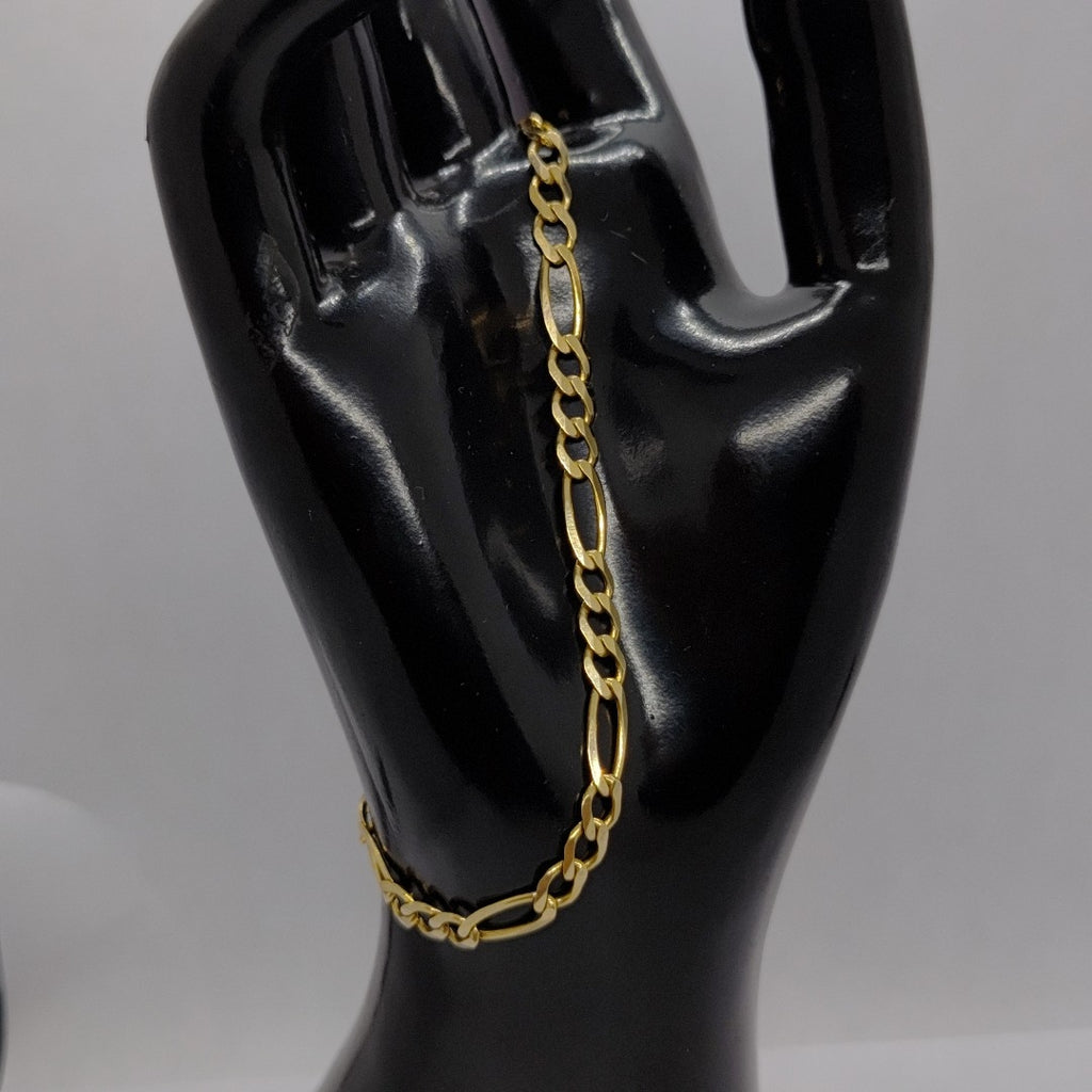 PULSERAS CABALLERO CARTIER 3*1 AMARILLA ORO 14K 5.1 (NUEVO)
