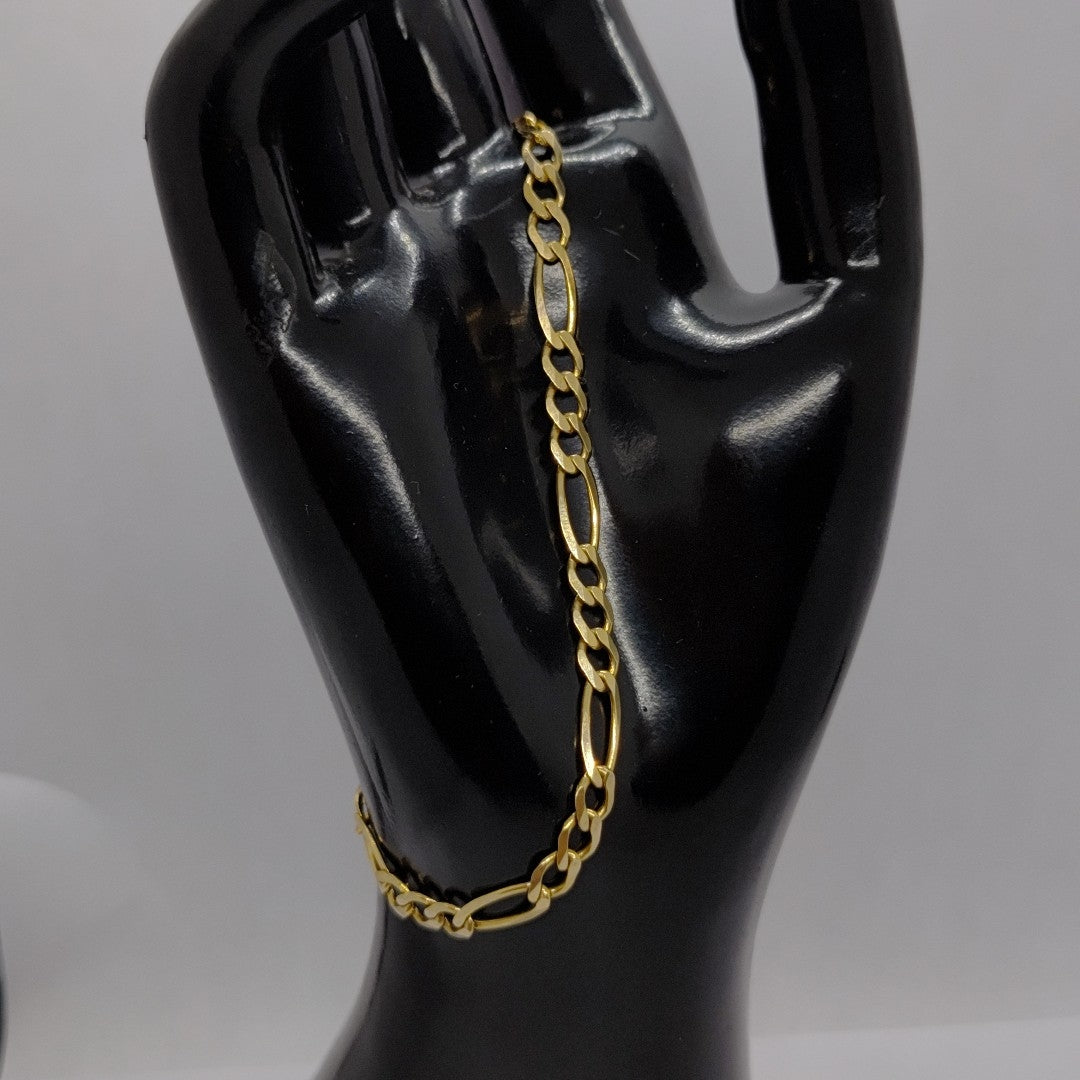 PULSERAS CABALLERO CARTIER 3*1 AMARILLA ORO 14K 5.1 (NUEVO)